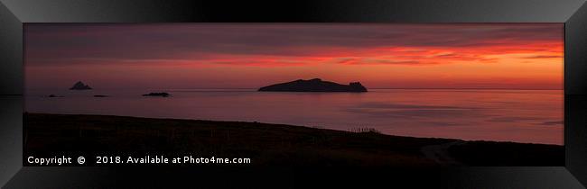 The Sleeping Giant Dingle Peninsula Ireland Framed Print by Derek Daniel