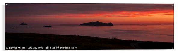 The Sleeping Giant Dingle Peninsula Ireland Acrylic by Derek Daniel