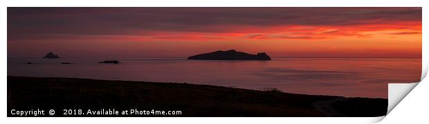 The Sleeping Giant Dingle Peninsula Ireland Print by Derek Daniel