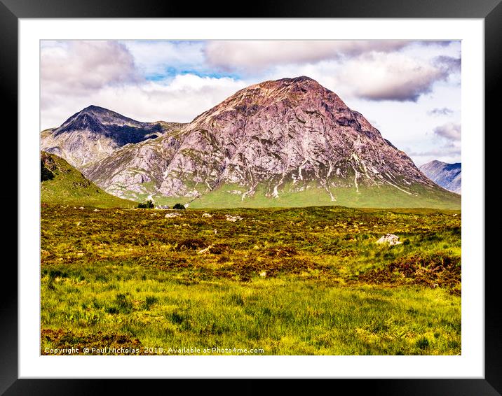 On the road to Fort William Framed Mounted Print by Paul Nicholas