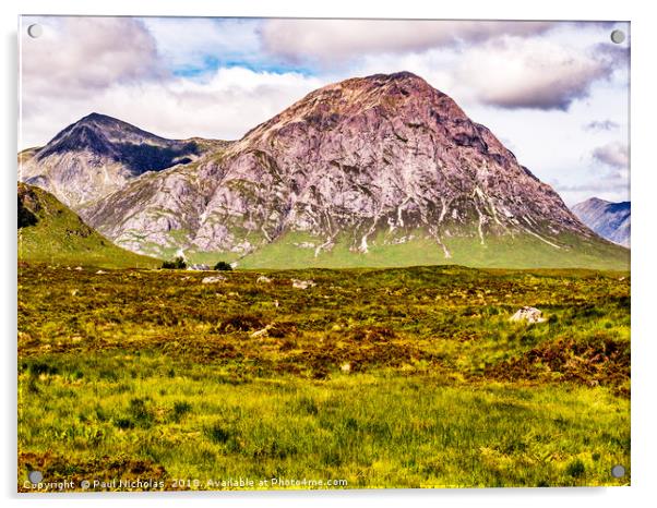 On the road to Fort William Acrylic by Paul Nicholas