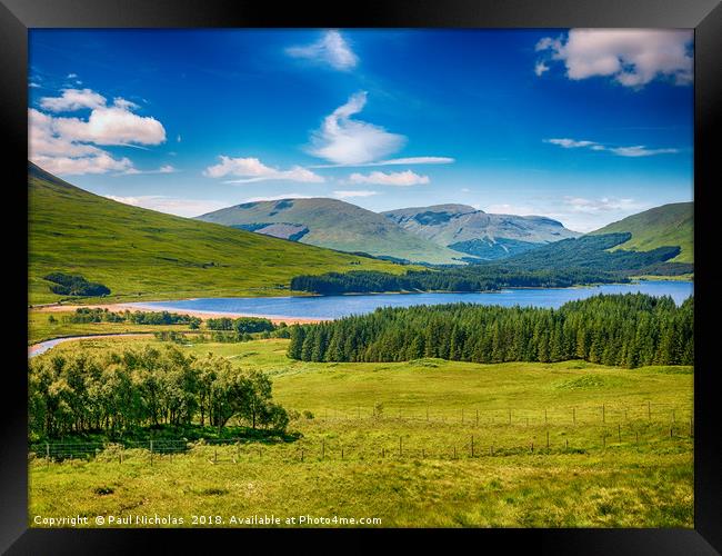 Loch Tulla Framed Print by Paul Nicholas