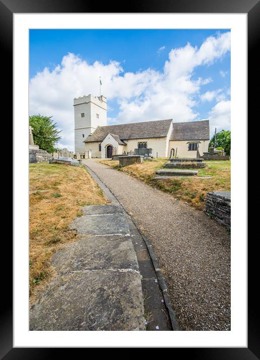 The Church Of St Sannan Bedwellty 1 Framed Mounted Print by Steve Purnell