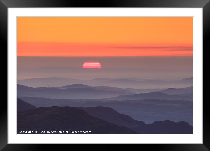 Sunrise over Wales Framed Mounted Print by Vladimir Korolkov