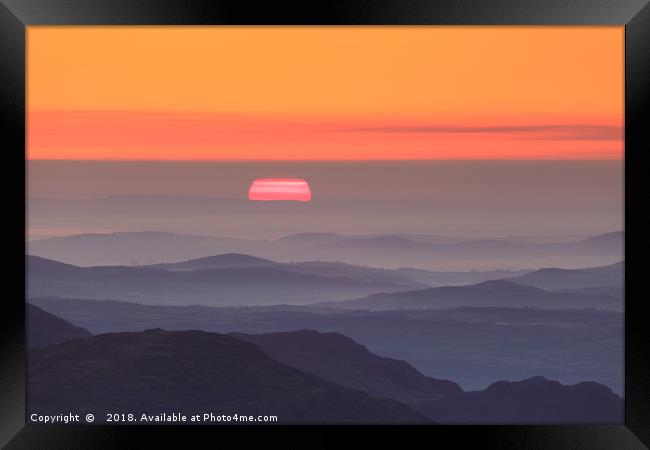 Sunrise over Wales Framed Print by Vladimir Korolkov