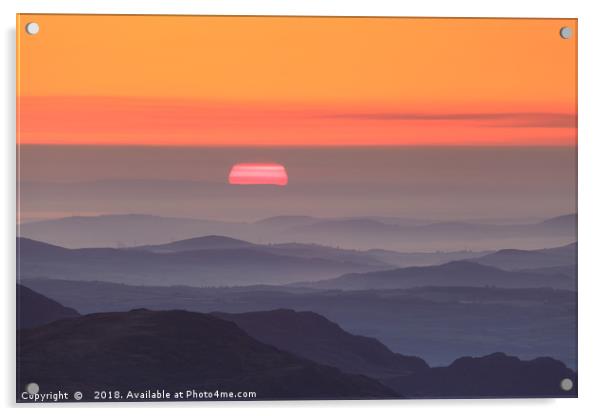 Sunrise over Wales Acrylic by Vladimir Korolkov