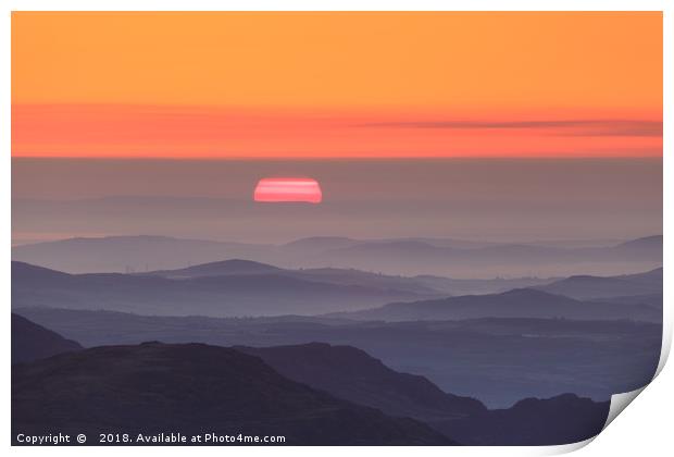 Sunrise over Wales Print by Vladimir Korolkov