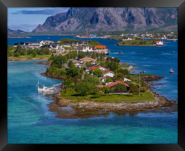 Brønnøysund in Norway Framed Print by Hamperium Photography