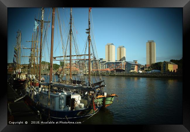 Sunderland Tall Ships Race 2018 Framed Print by Antony Atkinson