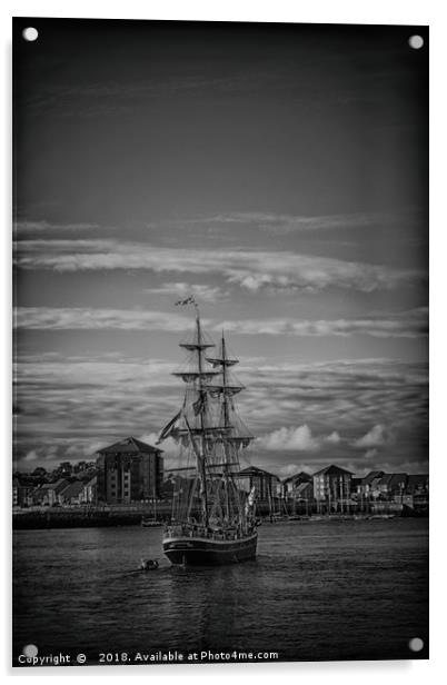 Sunderland Tall Ships Race 2018 Acrylic by Antony Atkinson