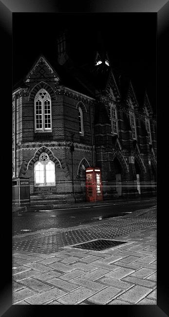 Town Hall and phone box Framed Print by Doug McRae