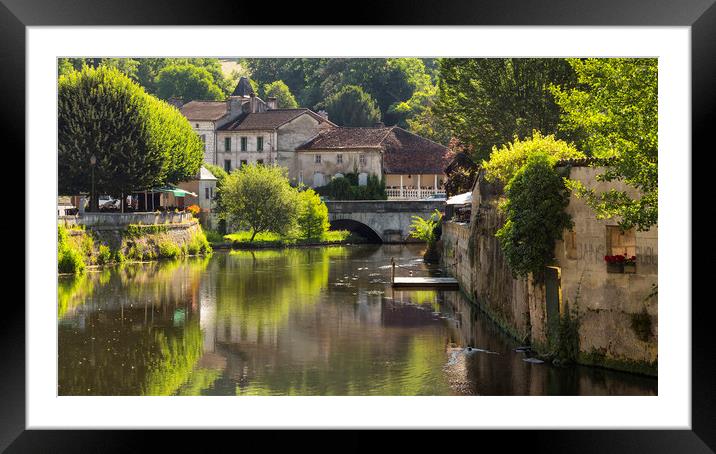 The lazy, hazy Dronne. Dordogne Framed Mounted Print by Rob Lester