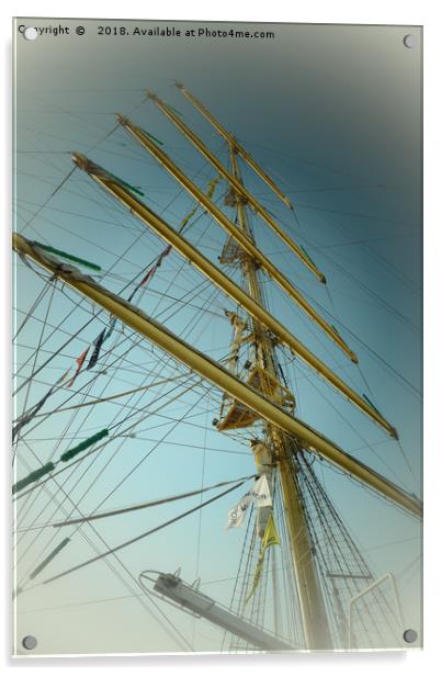 North East Tall Ships Race Acrylic by Antony Atkinson