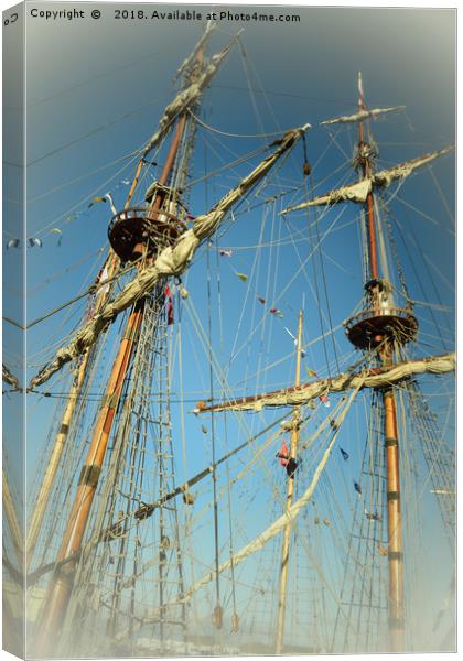 North East Tall Ships Race Canvas Print by Antony Atkinson