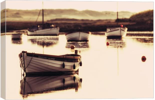 Early morning at Burnham Overy Staithe  Canvas Print by Gary Pearson