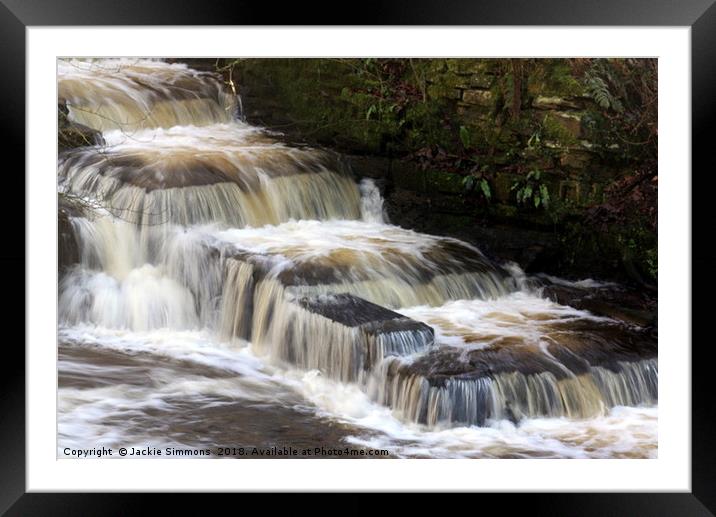 Fishing Steps Framed Mounted Print by Jackie Simmons