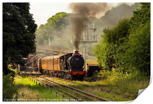 65894 leaving Goathland on the NYMR Print by David Oxtaby  ARPS