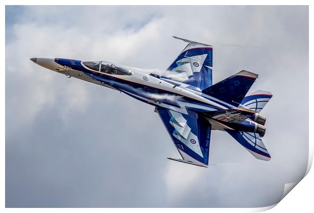 RCAF F18 Hornet at RIAT Print by Oxon Images