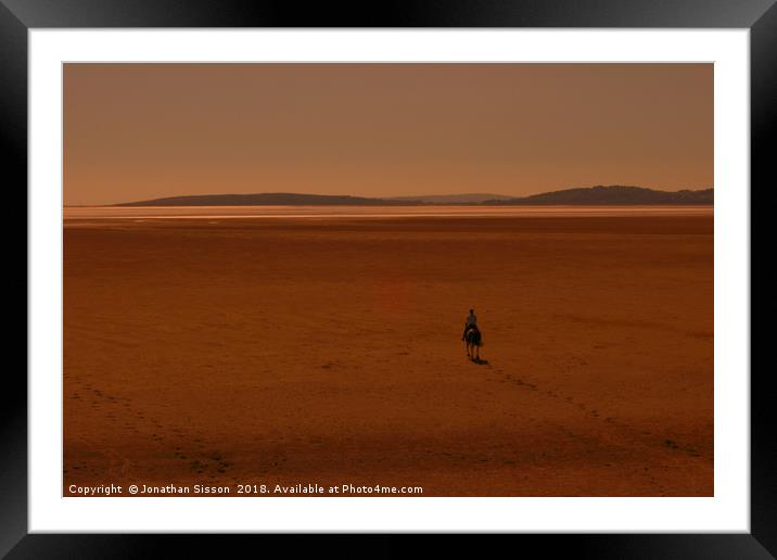 Riding into the Sunset, Silverdale Framed Mounted Print by Jonathan Sisson
