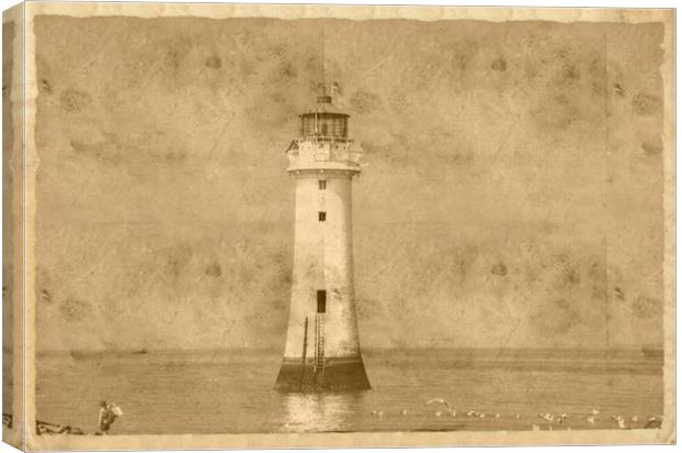 the old lighthuse Canvas Print by sue davies