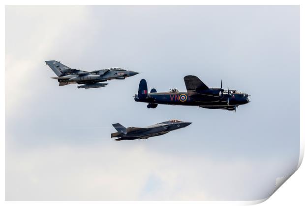 Dambusters tribute flypast  Print by Oxon Images