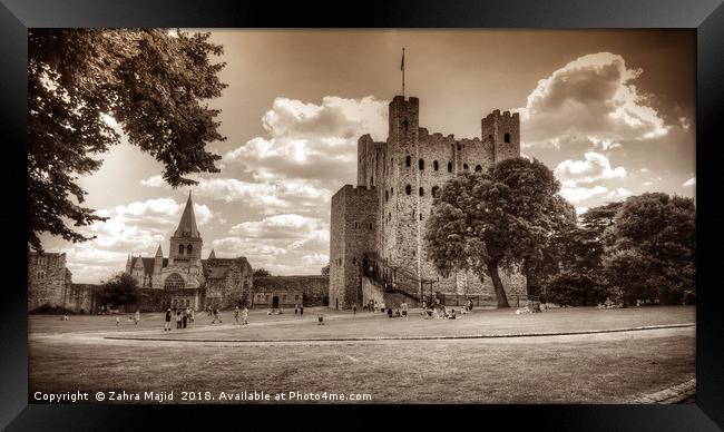 Castle Cathedral Duo Framed Print by Zahra Majid