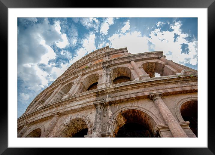 The Colosseum Rome Framed Mounted Print by Tony Swain