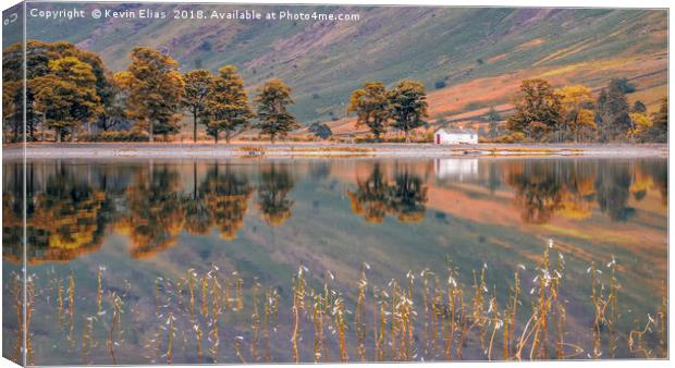 Autumn's Embrace at Buttermere Lake Canvas Print by Kevin Elias