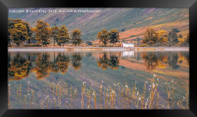 Autumn's Embrace at Buttermere Lake Framed Print by Kevin Elias