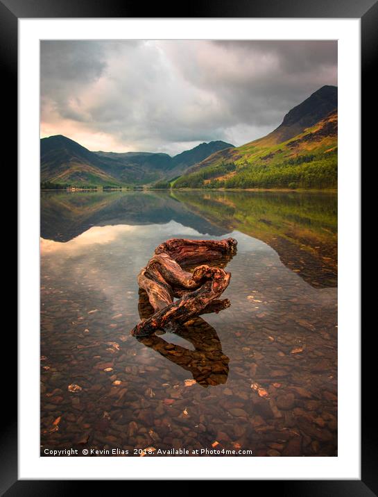 Buttermere lake Framed Mounted Print by Kevin Elias