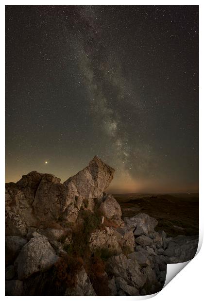 Milky Way Over Shropshire. Print by Natures' Canvas: Wall Art  & Prints by Andy Astbury