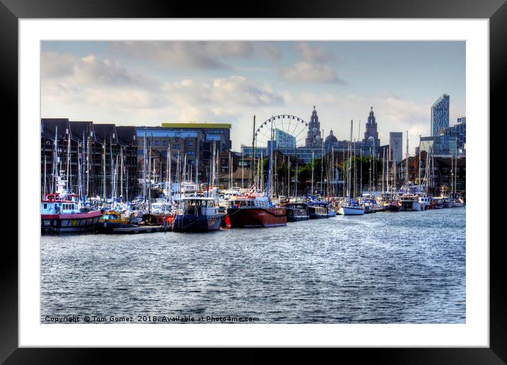 Brunswick Dock, Liverpool Framed Mounted Print by Tom Gomez