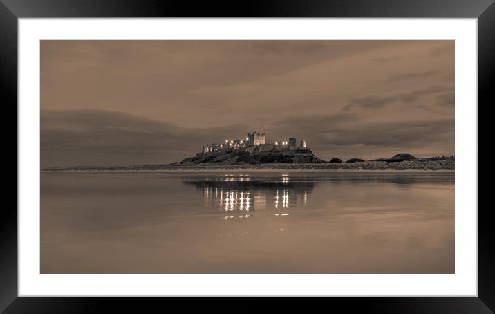 The Castle by night Framed Mounted Print by Naylor's Photography