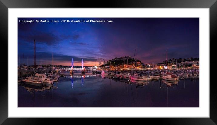 Torquay Harbour Vista Framed Mounted Print by K7 Photography