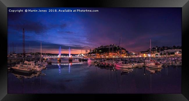 Torquay Harbour Vista Framed Print by K7 Photography