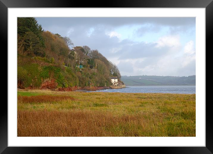 Dylan Thomas Boat House, Laugharne Framed Mounted Print by Brian Spooner
