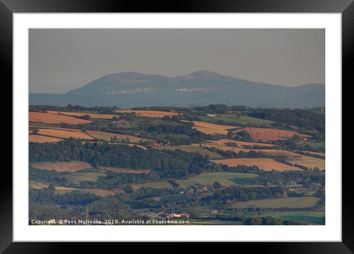 Majestic Malvern Hills Framed Mounted Print by Ross McNeillie