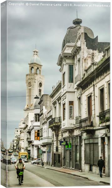 Montevideo Historic Center Cityscape Canvas Print by Daniel Ferreira-Leite