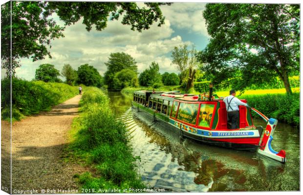 Tivertonian at Manley Bridge  Canvas Print by Rob Hawkins