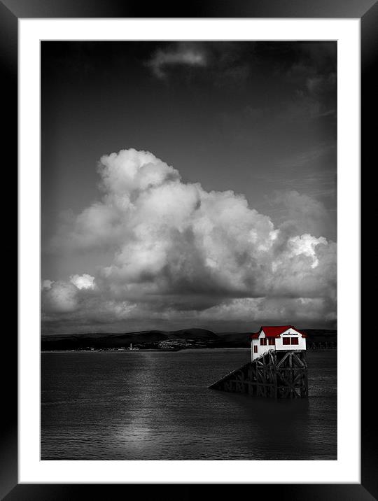MUMBLES LIFEBOAT STATION Framed Mounted Print by Anthony R Dudley (LRPS)