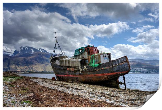 Fishing boat with Ben Nevis in background Print by JC studios LRPS ARPS