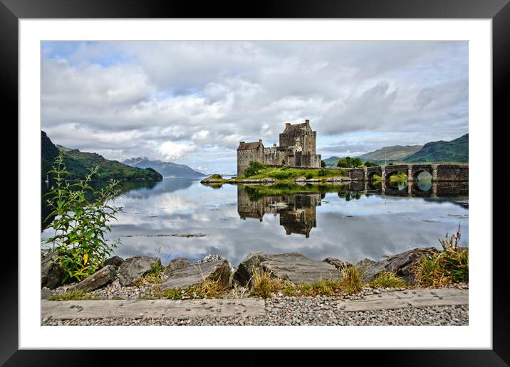 Eileen Donan on the loch another view Framed Mounted Print by JC studios LRPS ARPS