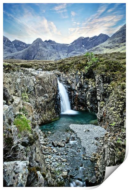 Fairy pools on Skye in Portrait  Print by JC studios LRPS ARPS