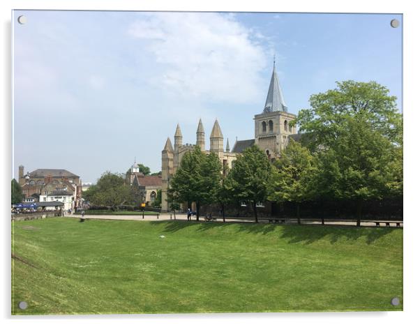 Rochester Cathedral, Kent Acrylic by Philip Teale