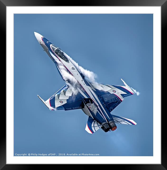 CF - 18 RCAF (2) Framed Mounted Print by Philip Hodges aFIAP ,