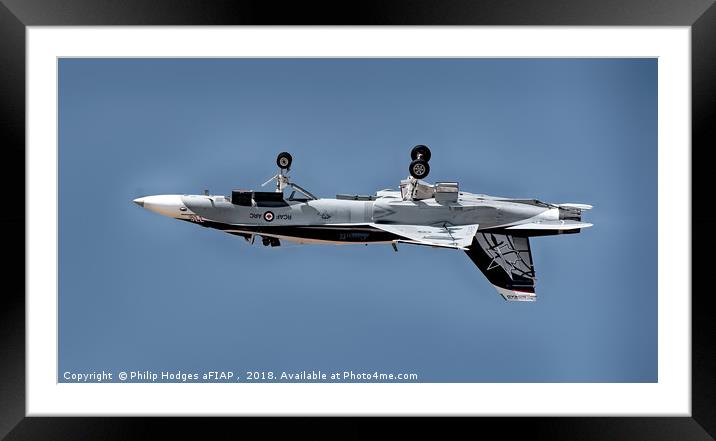 CF-18 RCAF Inverted Framed Mounted Print by Philip Hodges aFIAP ,