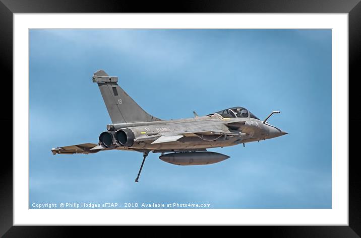 Dassault Rafale M 2018 Framed Mounted Print by Philip Hodges aFIAP ,