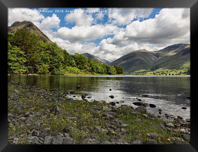 Scafell Over Wastwater Framed Print by Reg K Atkinson
