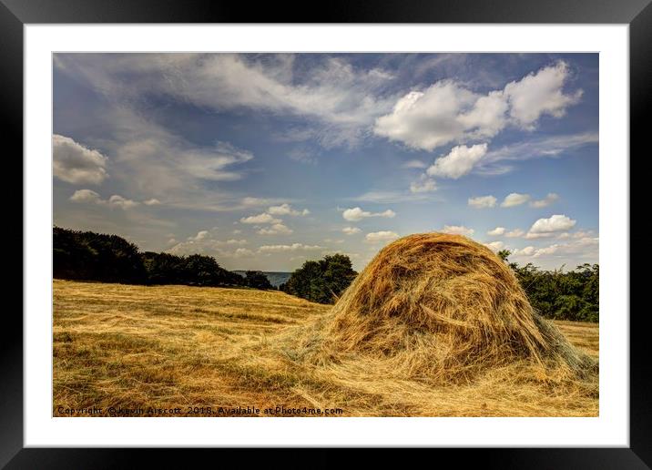 Hay Bale Framed Mounted Print by Kevin Arscott