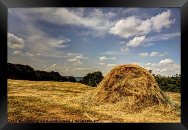 Hay Bale Framed Print by Kevin Arscott
